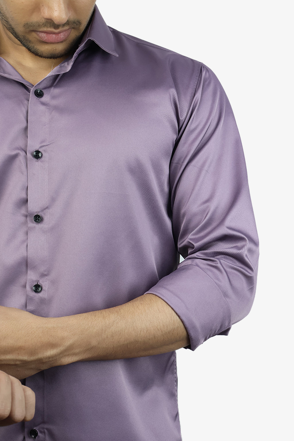 SEEK LEVENDER | SLIM FIT PREMIUM POLO NECK CASUAL SHIRT | ORIGENS