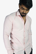 ORD PEACH | SLIM FIT PREMIUM POLO NECK CASUAL SHIRT | ORIGENS