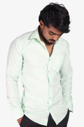 ORD GREEN | SLIM FIT PREMIUM POLO NECK CASUAL SHIRT | ORIGENS