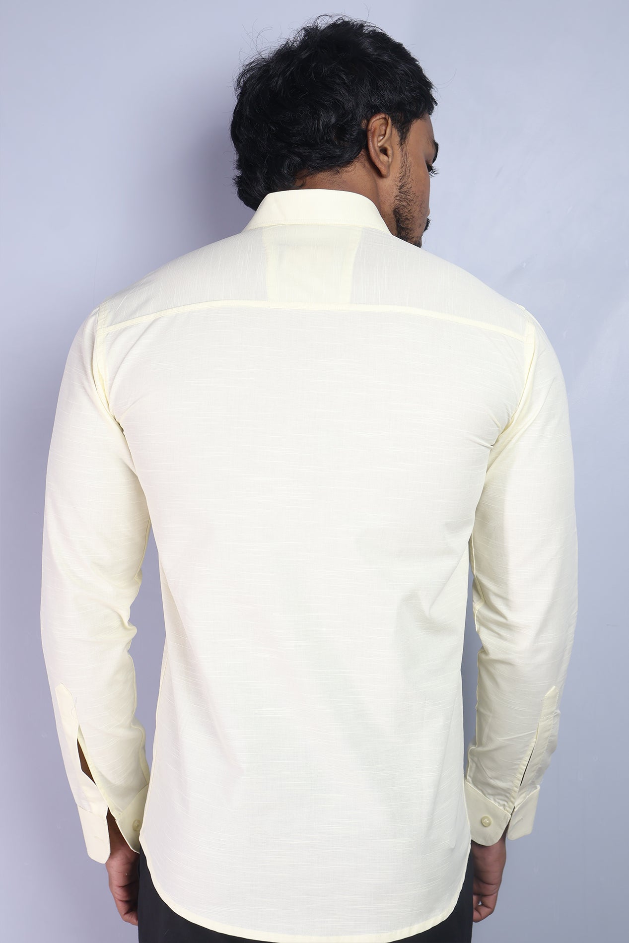 LIN  S LEMON | SLIM FIT PREMIUM POLO NECK CASUAL SHIRT | ORIGENS