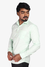 ORD GREEN | SLIM FIT PREMIUM POLO NECK CASUAL SHIRT | ORIGENS