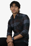ORDC 2 BROWN DARK | SLIM FIT PREMIUM POLO NECK CASUAL SHIRT | ORIGENS
