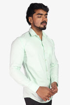 ORD GREEN | SLIM FIT PREMIUM POLO NECK CASUAL SHIRT | ORIGENS