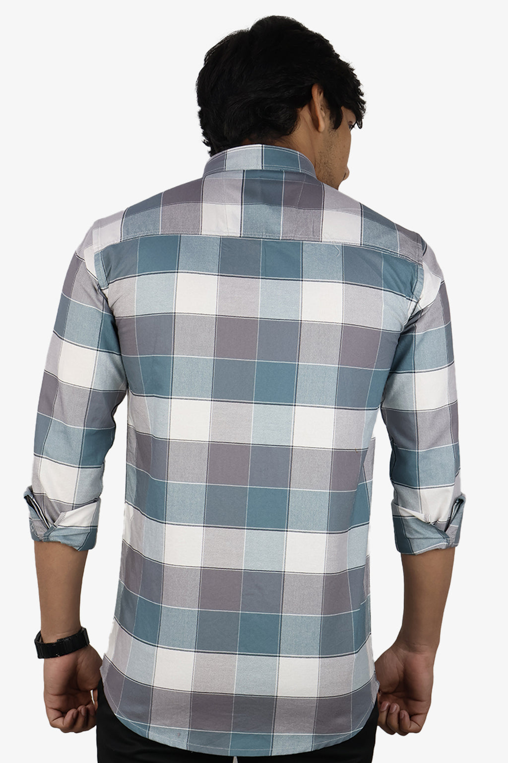 ORDC 2 TEAL PURPLE | SLIM FIT PREMIUM POLO NECK CASUAL SHIRT | ORIGENS
