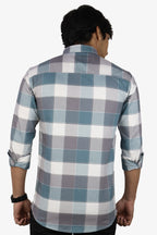 ORDC 2 TEAL PURPLE | SLIM FIT PREMIUM POLO NECK CASUAL SHIRT | ORIGENS