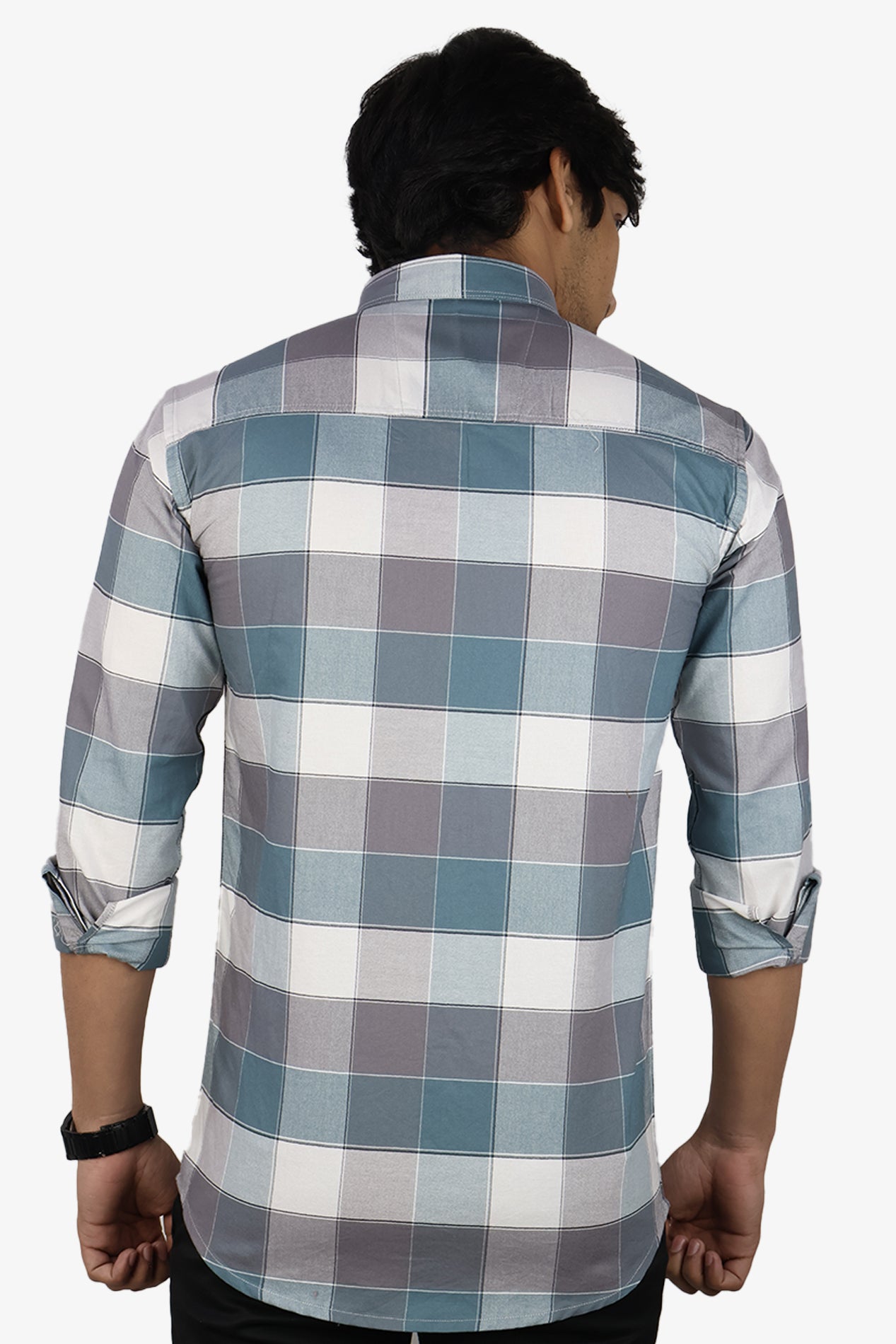 ORDC 2 TEAL PURPLE | SLIM FIT PREMIUM POLO NECK CASUAL SHIRT | ORIGENS