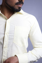 LIN  S LEMON | SLIM FIT PREMIUM POLO NECK CASUAL SHIRT | ORIGENS