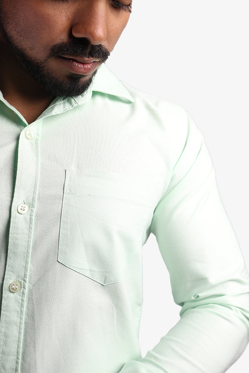 ORD GREEN | SLIM FIT PREMIUM POLO NECK CASUAL SHIRT | ORIGENS