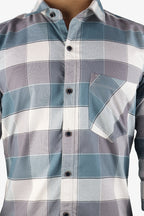 ORDC 2 TEAL PURPLE | SLIM FIT PREMIUM POLO NECK CASUAL SHIRT | ORIGENS