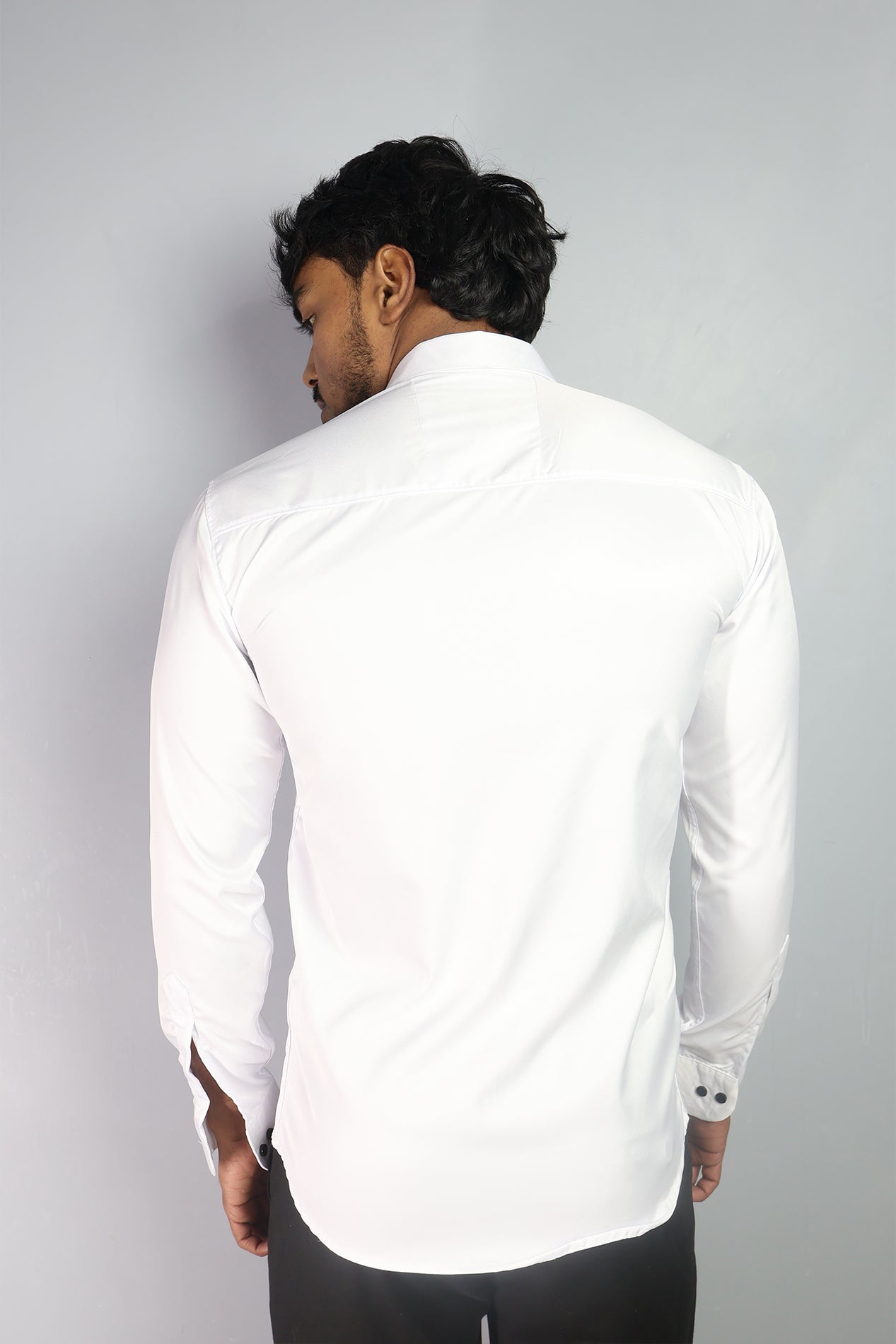 SEEK  S WHITE | SLIM FIT PREMIUM POLO NECK CASUAL SHIRT | ORIGENS