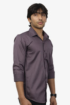STAN DARK LEVENDER | SLIM FIT PREMIUM POLO NECK CASUAL SHIRT | ORIGENS