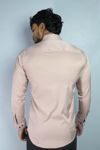 SEEK  S PEACH | SLIM FIT PREMIUM POLO NECK CASUAL SHIRT | ORIGENS