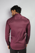 SEEK  S WINE | SLIM FIT PREMIUM POLO NECK CASUAL SHIRT | ORIGENS