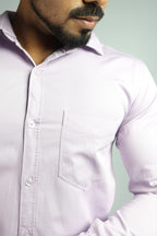 TWEE  S LIGHT MAGENTA PINK | SLIM FIT PREMIUM POLO NECK CASUAL SHIRT | ORIGENS