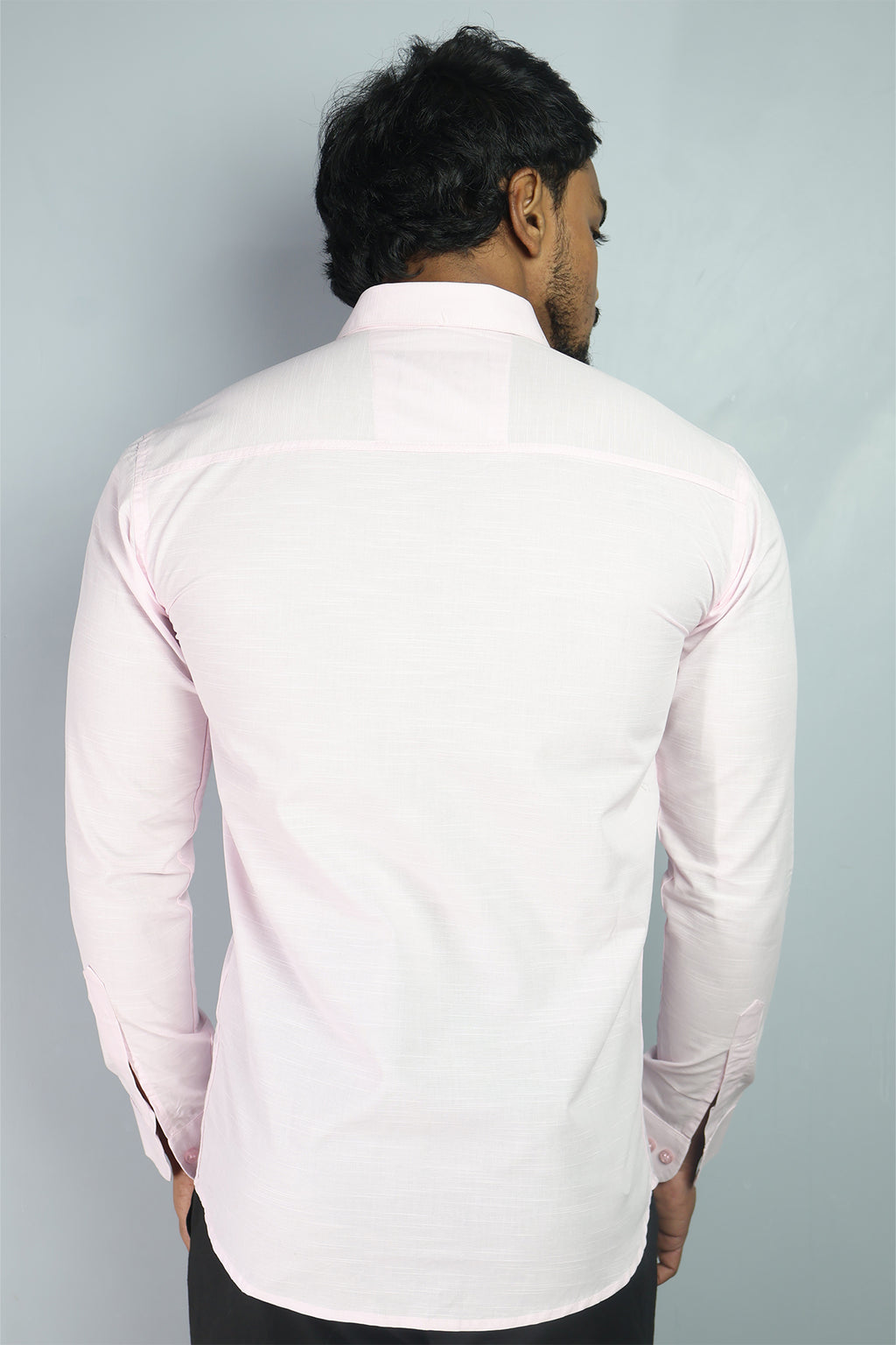 LIN S PINK | SLIM FIT PREMIUM POLO NECK CASUAL SHIRT | ORIGENS