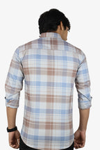 ORDC 2 GRAY BLUE | SLIM FIT PREMIUM POLO NECK CASUAL SHIRT | ORIGENS