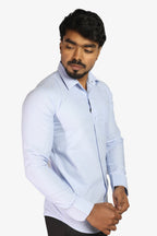 ORD SKY BLUE | SLIM FIT PREMIUM POLO NECK CASUAL SHIRT | ORIGENS