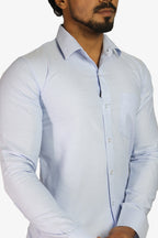 ORD SKY BLUE | SLIM FIT PREMIUM POLO NECK CASUAL SHIRT | ORIGENS