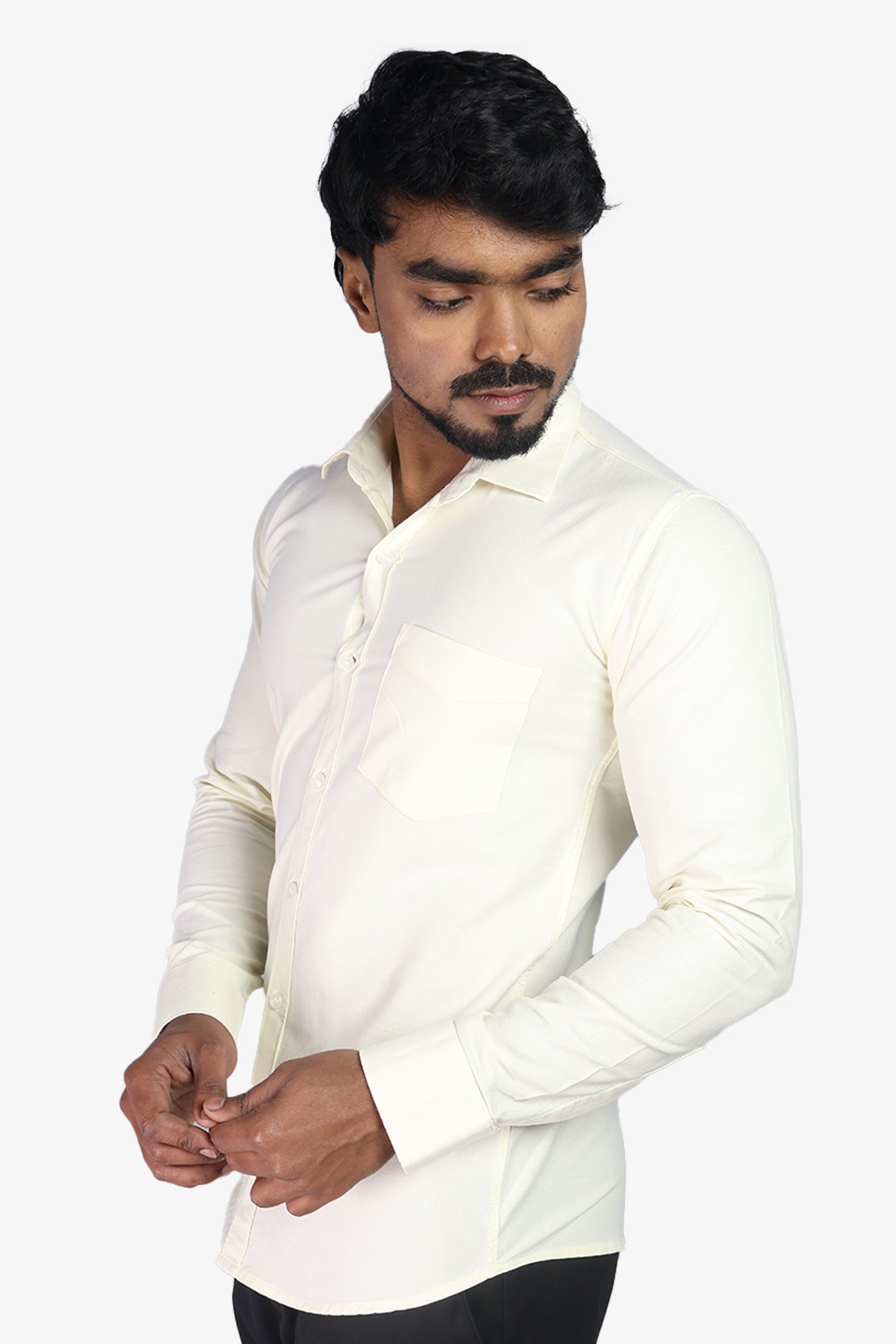 ORD YELLOW | SLIM FIT PREMIUM POLO NECK CASUAL SHIRT | ORIGENS