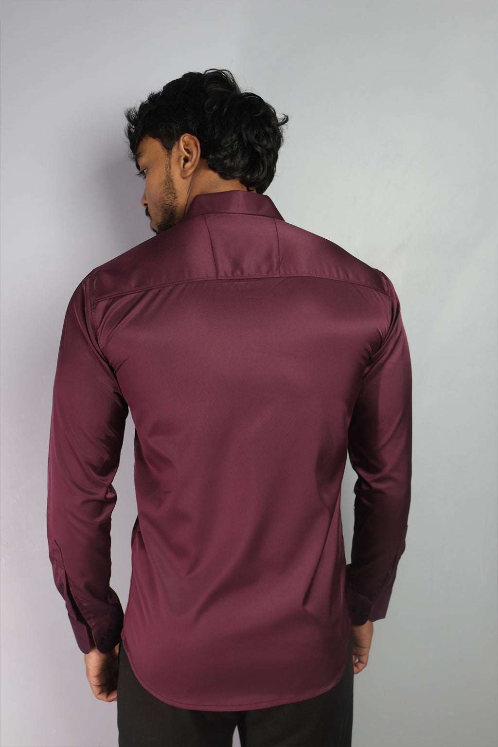 SEEK  S WINE | SLIM FIT PREMIUM POLO NECK CASUAL SHIRT | ORIGENS