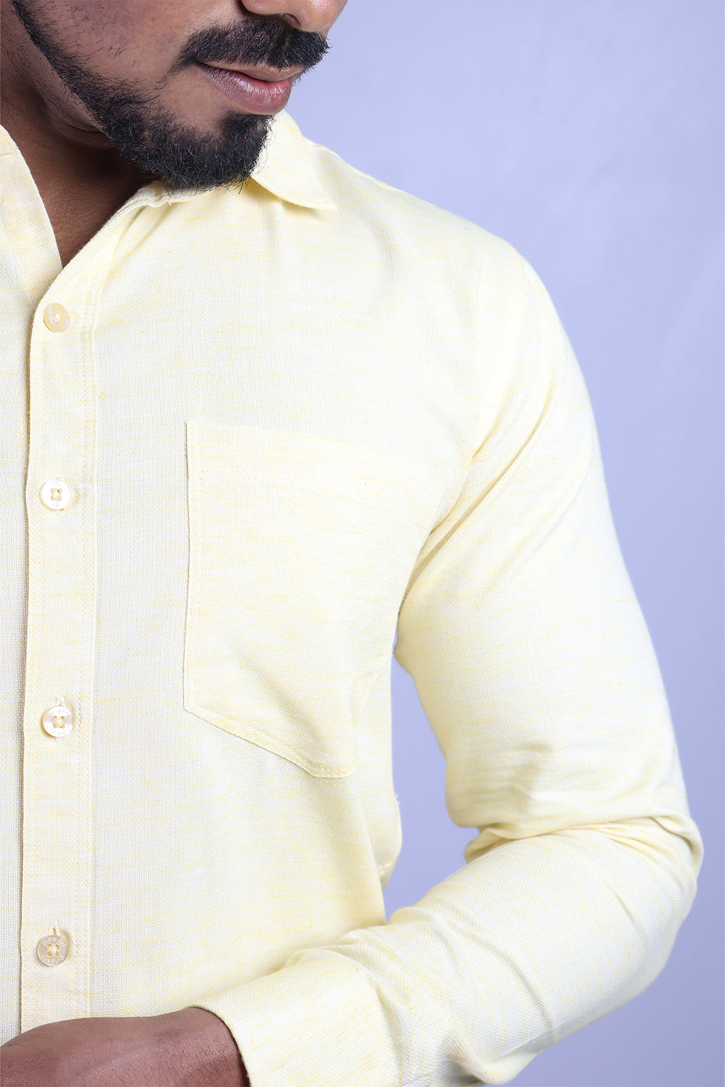 KED  S LEMON | SLIM FIT PREMIUM POLO NECK CASUAL SHIRT | ORIGENS