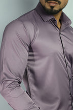 SEEK S LEVENDER | SLIM FIT PREMIUM POLO NECK CASUAL SHIRT | ORIGENS