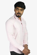 ORD PINK | SLIM FIT PREMIUM POLO NECK CASUAL SHIRT | ORIGENS