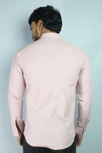 LIN  S PEACH | SLIM FIT PREMIUM POLO NECK CASUAL SHIRT | ORIGENS