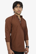 LUKE BROWN | SLIM FIT PREMIUM MANDARIN COLLAR CASUAL SHIRT | ORIGENS
