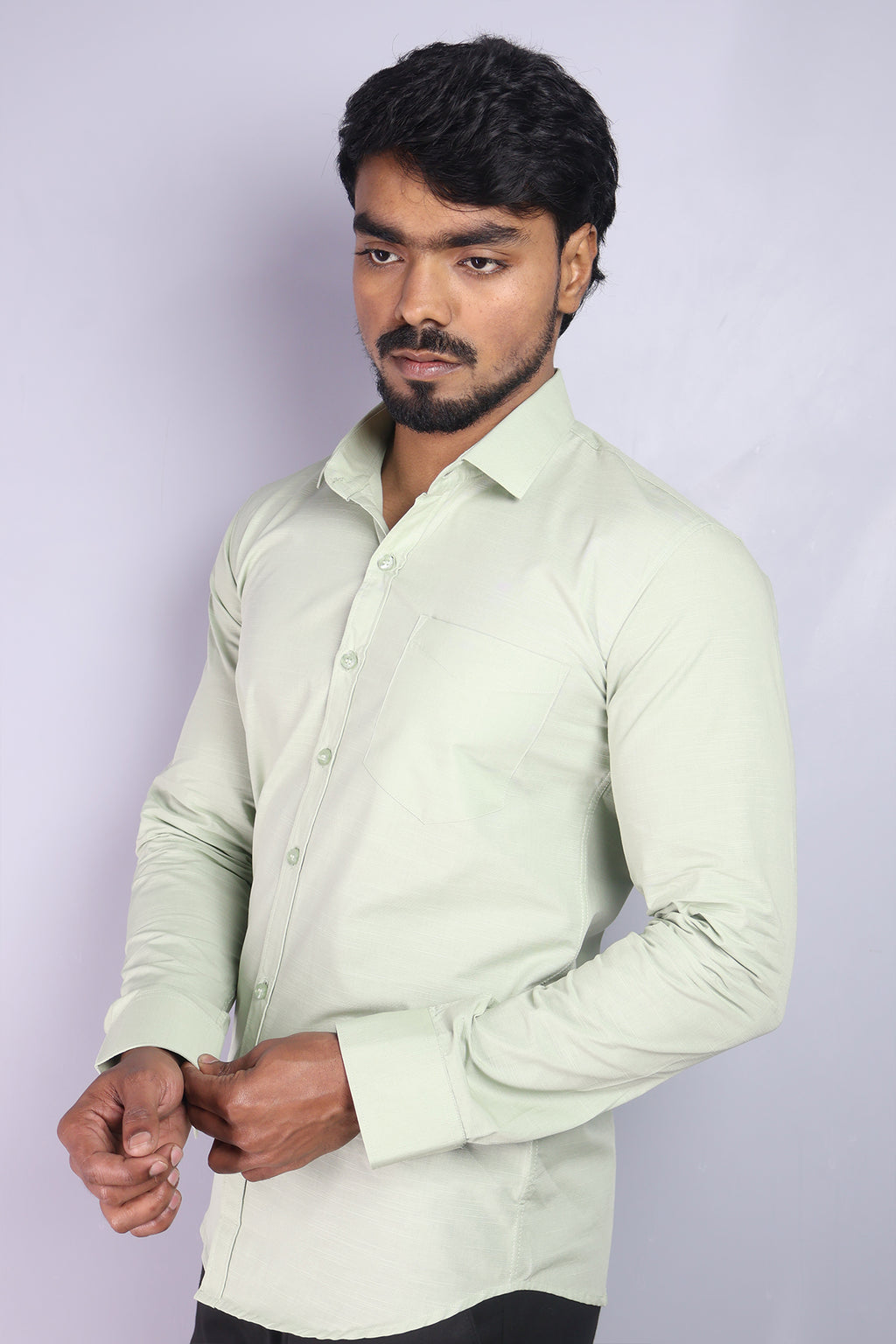 LIN  S PISTA | SLIM FIT PREMIUM POLO NECK CASUAL SHIRT | ORIGENS
