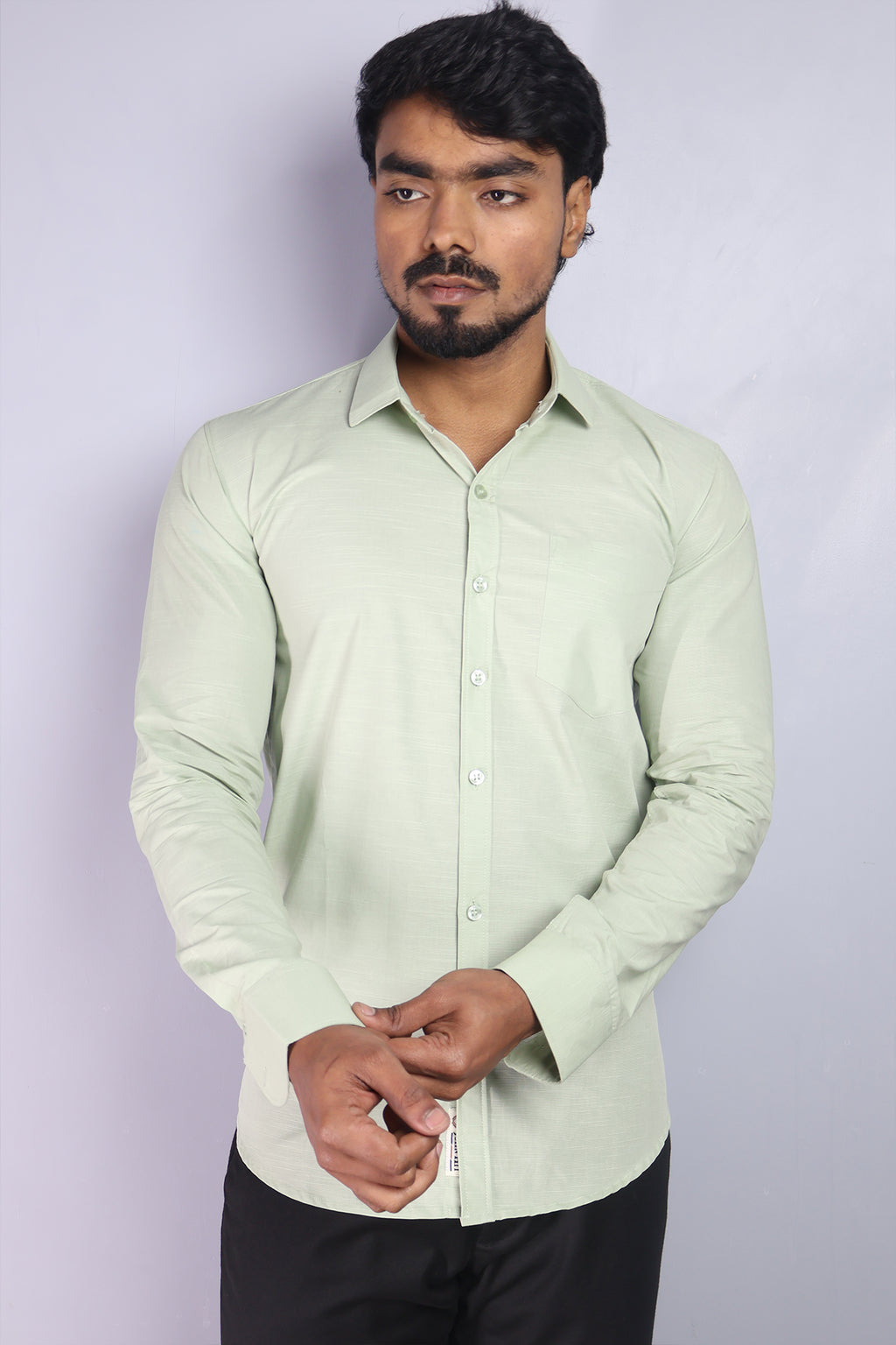 LIN PISTA | SLIM FIT PREMIUM POLO NECK CASUAL SHIRT | ORIGENS