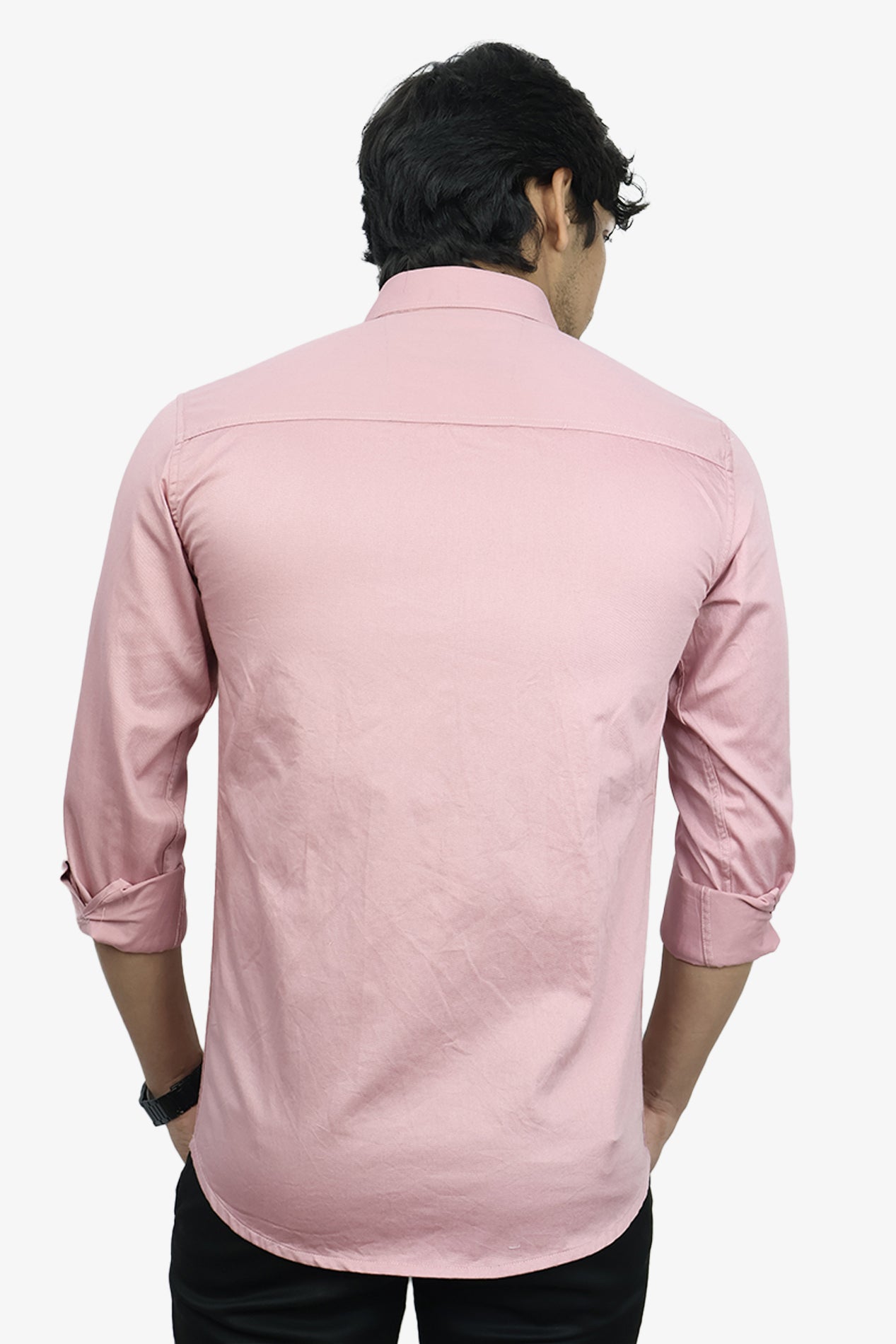 TWEE  S PEACH | SLIM FIT PREMIUM POLO NECK CASUAL SHIRT | ORIGENS