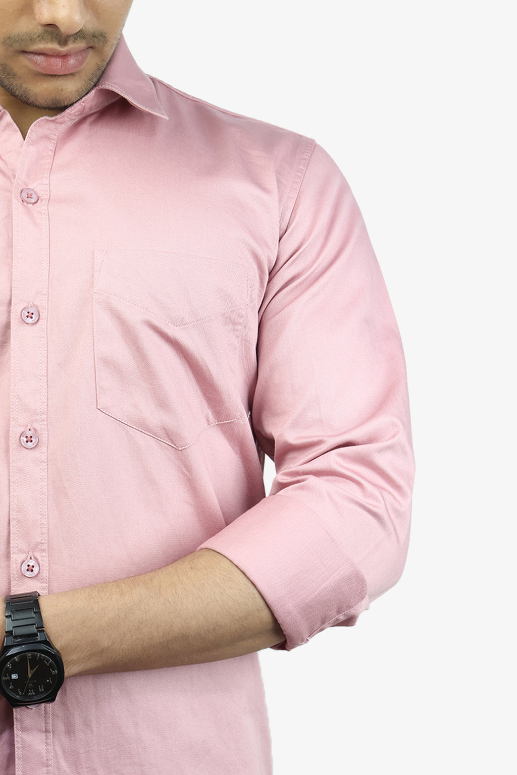 TWEE  S PEACH | SLIM FIT PREMIUM POLO NECK CASUAL SHIRT | ORIGENS