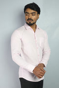 LIN S PINK | SLIM FIT PREMIUM POLO NECK CASUAL SHIRT | ORIGENS