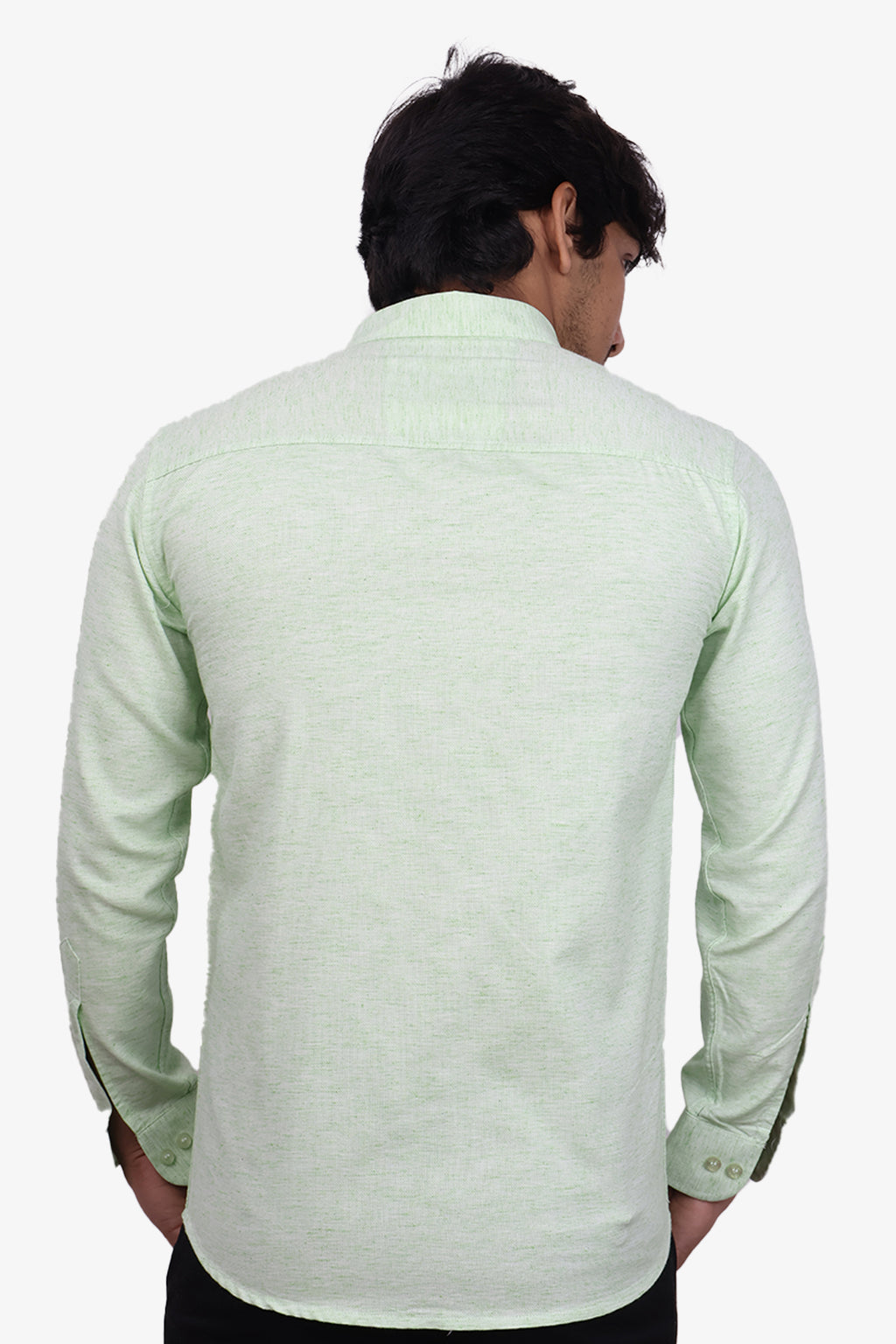 KED PARROT GREEN | SLIM FIT PREMIUM POLO NECK CASUAL SHIRT | ORIGENS