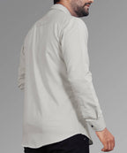 LAFR LIGHT GRAY | SLIM FIT PREMIUM POLO NECK CASUAL SHIRT | THRENDS